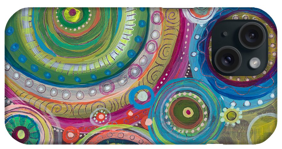 Balance iPhone Case featuring the painting Celebrate Chaos by Tanielle Childers