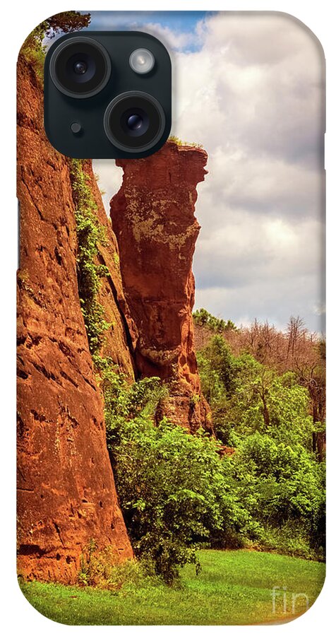 Balancing Rock iPhone Case featuring the photograph Balancing Rock by Imagery by Charly