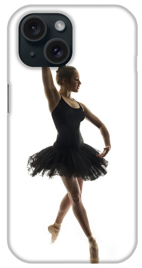 Ballet Dancer iPhone Case featuring the photograph Ballerina In A Tutu Dancing En Pointe by Phil Payne Photography