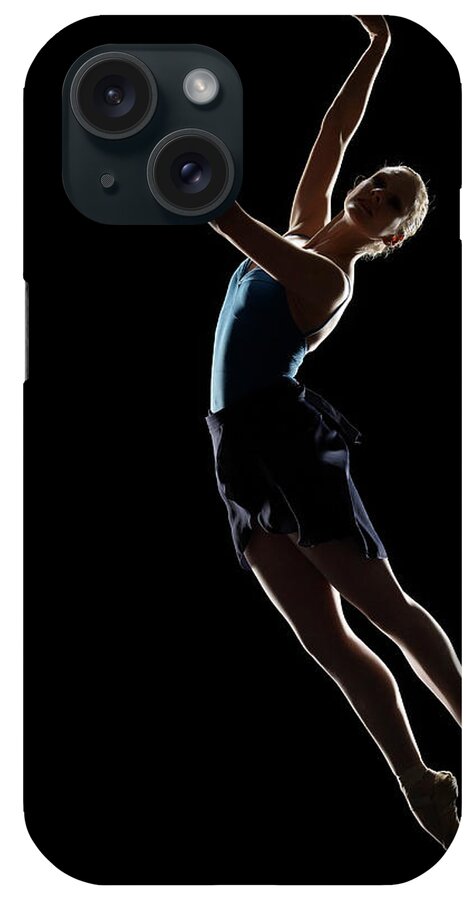 Ballet Dancer iPhone Case featuring the photograph Ballet Dancer In Pas De Poisson Position by Lewis Mulatero