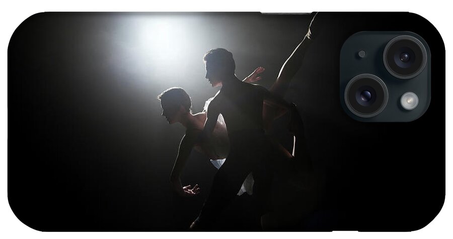 Young Men iPhone Case featuring the photograph Ballet Dancers On Stage During A by Nisian Hughes