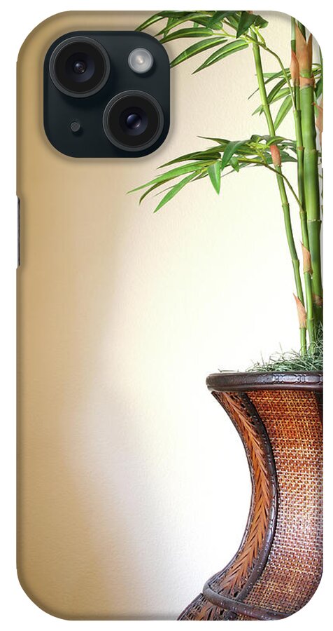 Asian And Indian Ethnicities iPhone Case featuring the photograph Bamboo In Basket by Jpschrage