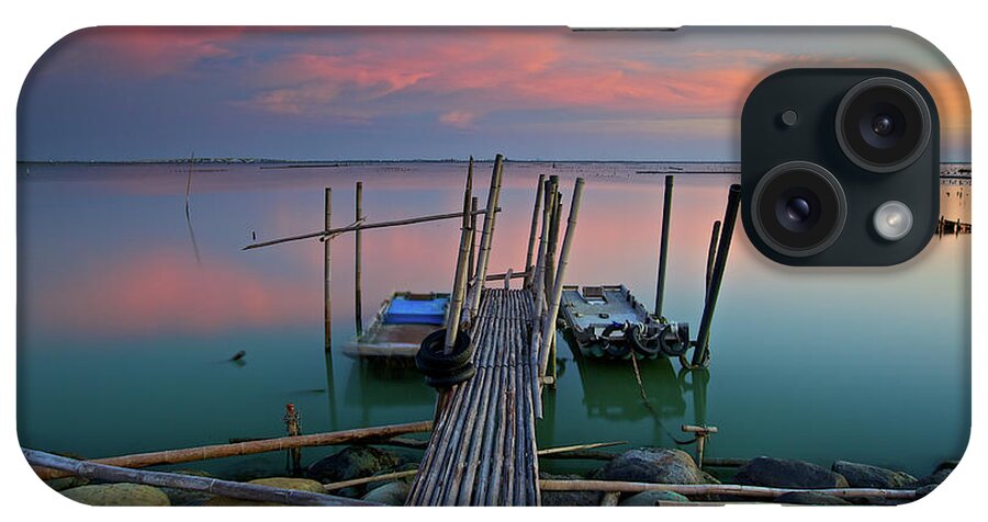 Scenics iPhone Case featuring the photograph Bamboo Jetty by Sunrise@dawn Photography