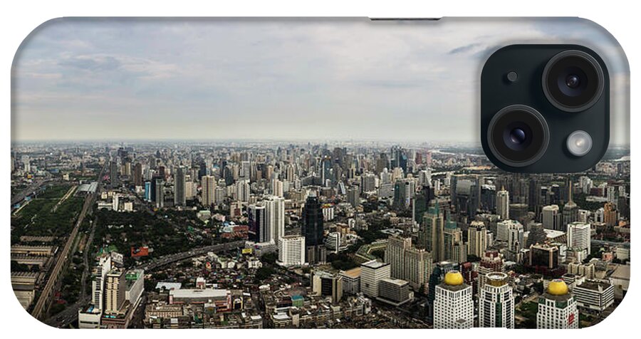 Tranquility iPhone Case featuring the photograph Bangkok Panorama by @ Didier Marti