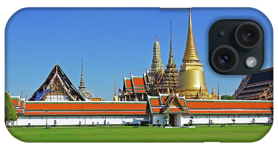 Bangkok iPhone Case featuring the photograph Bangkok, Thailand - Wat Phra Kaew - Temple of the Emerald Buddha by Richard Krebs