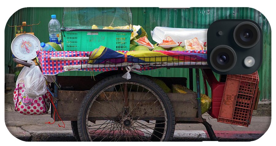 Retail iPhone Case featuring the photograph Bangkok_itinerant Fruit Shop by Jean-claude Soboul