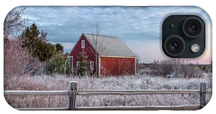 Maine iPhone Case featuring the photograph Barn with Views by Karin Pinkham