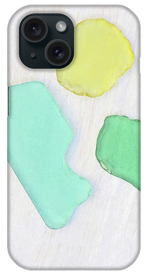 Beach Glass iPhone Case featuring the photograph Beach Glass Trio by Kathi Mirto