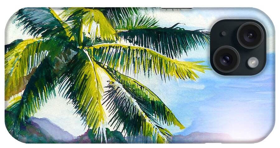 Beach iPhone Case featuring the painting Beach Scene by Curtiss Shaffer