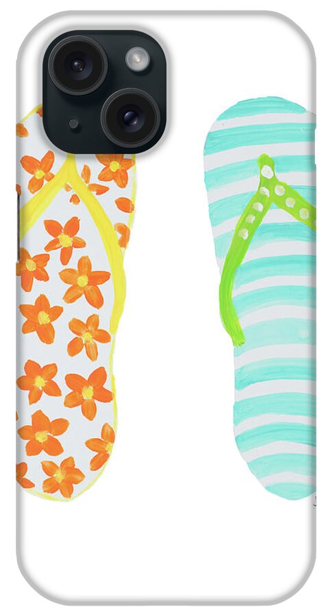 Beach iPhone Case featuring the painting Beach Toes I by South Social D