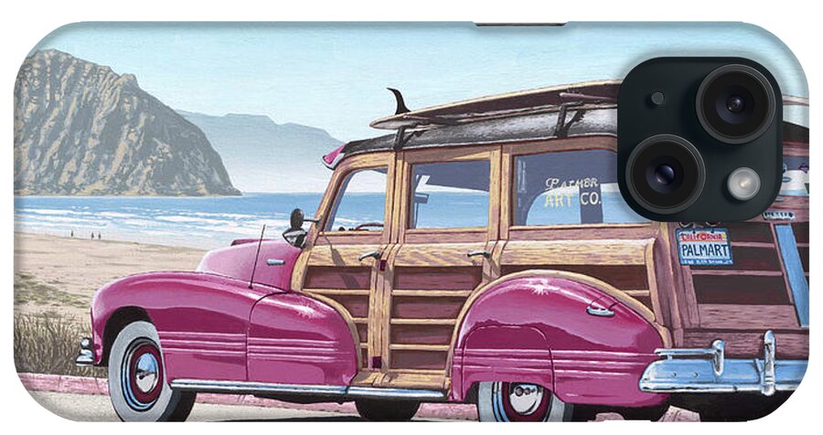 Beach Wagon iPhone Case featuring the painting Beach Wagon by Palmer Artworks