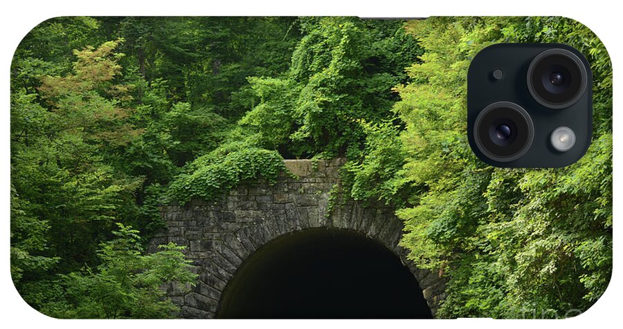 Tunnel iPhone Case featuring the photograph Beautiful Tunnel with Greenery, NC by Adrian De Leon Art and Photography