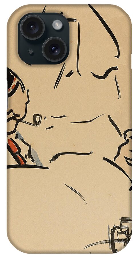 Affection iPhone Case featuring the painting Bedside Manners, 1915 by Francis Campbell Boileau Cadell