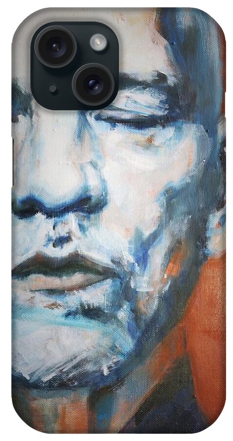 Actor iPhone Case featuring the painting Being John M. by Christel Roelandt