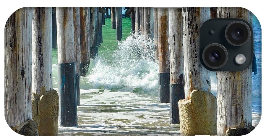 Below iPhone Case featuring the photograph Below The Pier by Brian Eberly