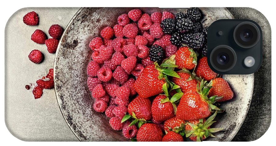 Large Group Of Objects iPhone Case featuring the photograph Berries by Claudia Totir