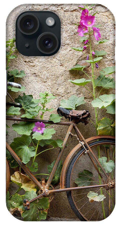 Tranquility iPhone Case featuring the photograph Bicycle In A Small Street In The Old by Maremagnum