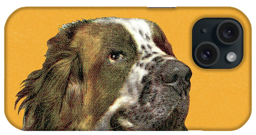 Animal iPhone Case featuring the drawing Big dog by CSA Images