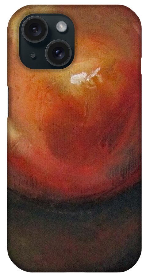 Fruit iPhone Case featuring the painting Big Red Apple by Barbara O'Toole