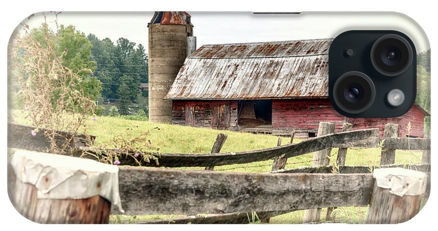 Barn iPhone Case featuring the photograph Big Red Barn and Silo #1102 by Susan Yerry
