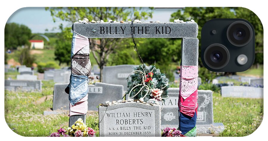 Bill The Kid iPhone Case featuring the photograph Billy the Kid Tombstone by Paul Quinn
