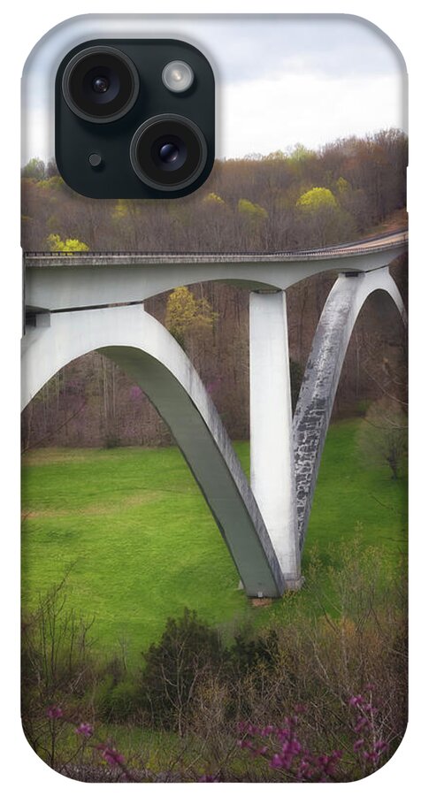 Bridge iPhone Case featuring the photograph Birdsong Hollow Double Arch Bridge by Susan Rissi Tregoning