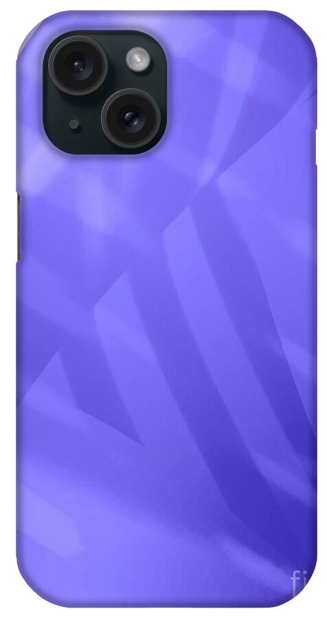 Abstract iPhone Case featuring the photograph Abstract Art Tropical Blinds Ultraviolet by Itsonlythemoon -