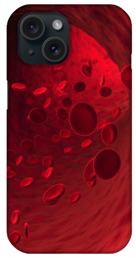 Human Artery iPhone Case featuring the photograph Blood Cells Xxxl by Kativ