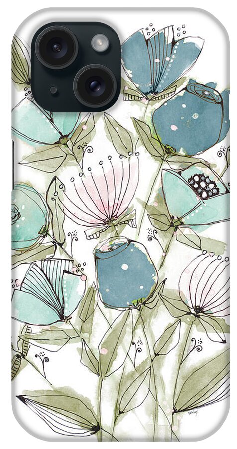 Blooming iPhone Case featuring the painting Blooming Spring II by Krinlox