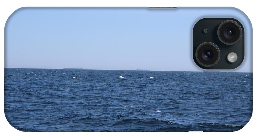Atlantic Ocean Blue Water And White Caps iPhone Case featuring the photograph Atlantic Ocean Blue Water And White Caps by Barbra Telfer
