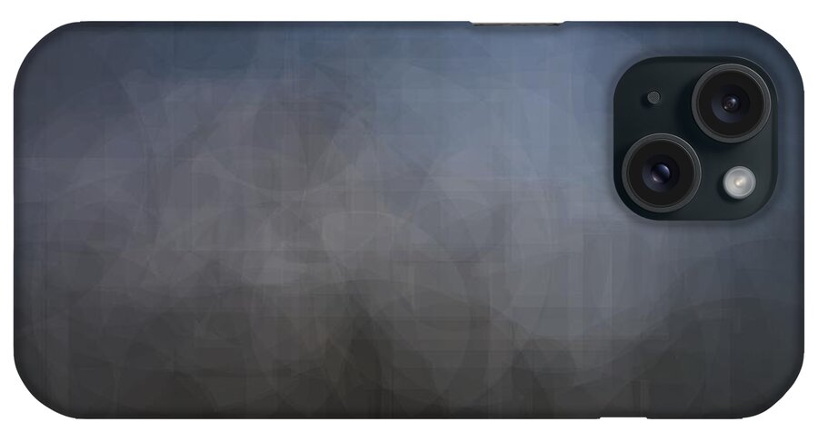 Abstract iPhone Case featuring the photograph Blue gray abstract background with blurred geometric shapes. by Joaquin Corbalan