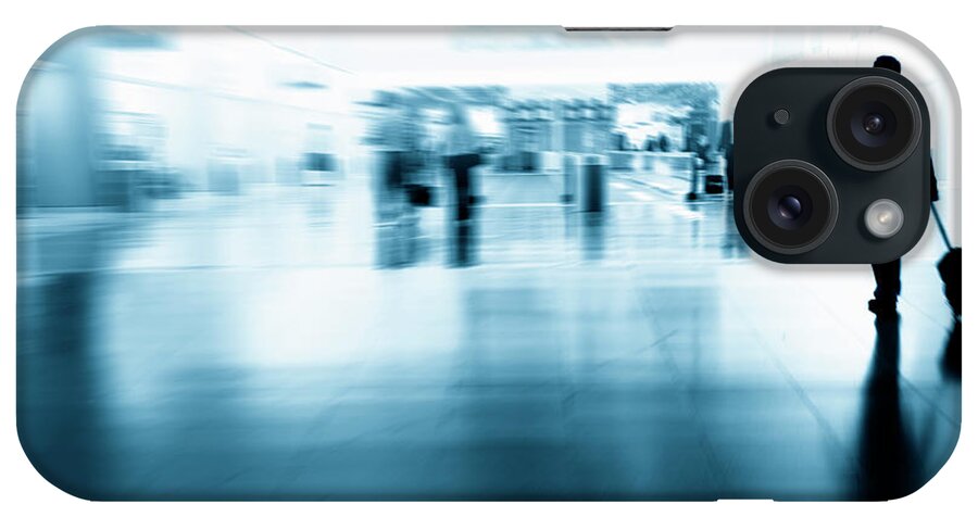 People iPhone Case featuring the photograph Blue Traveler by Rontech2000