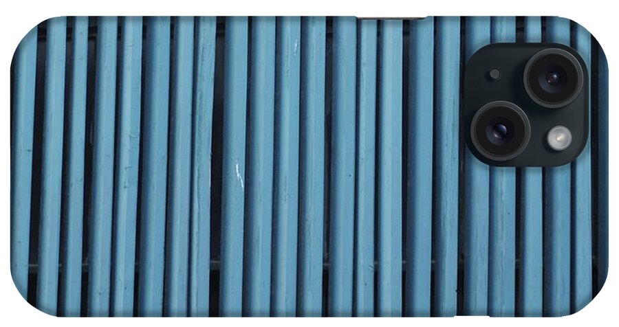 Blue iPhone Case featuring the photograph Blue Verticals by Glory Ann Penington