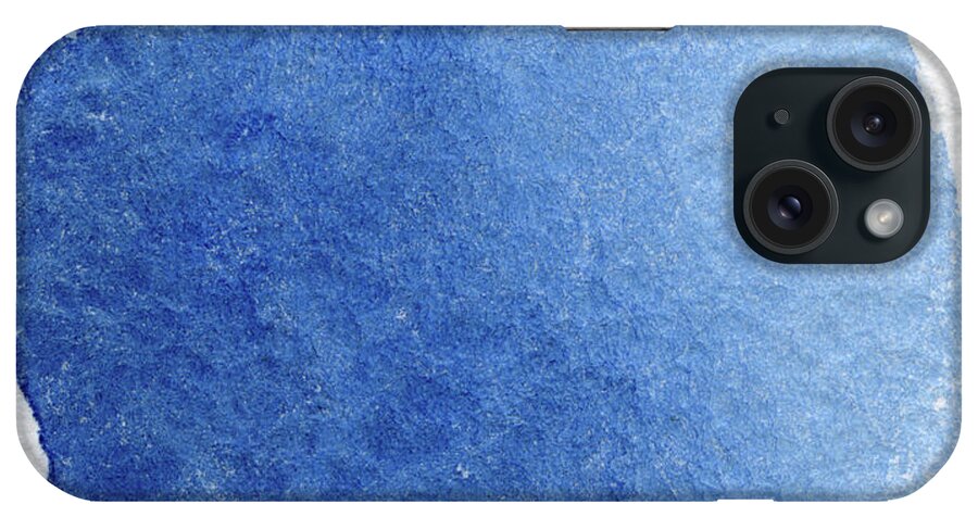 Watercolor Painting iPhone Case featuring the photograph Blue Watercolor Textured Background by Guarosh