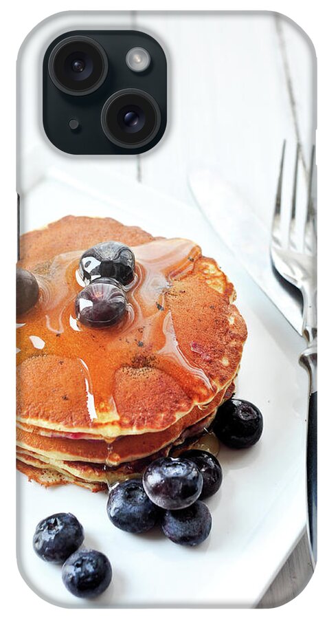 Temptation iPhone Case featuring the photograph Blueberry Pancake by All Rights Reserved @tailortang