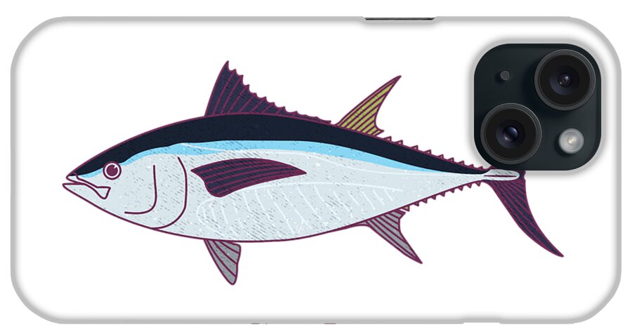 Bluefin Tuna iPhone Case featuring the digital art Bluefin Tuna by Kevin Putman