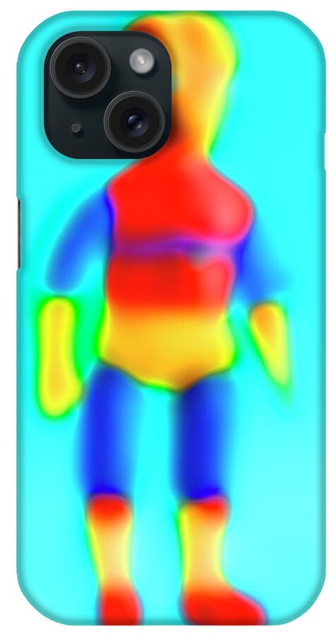 Alien iPhone Case featuring the drawing Blurry Alien by CSA Images