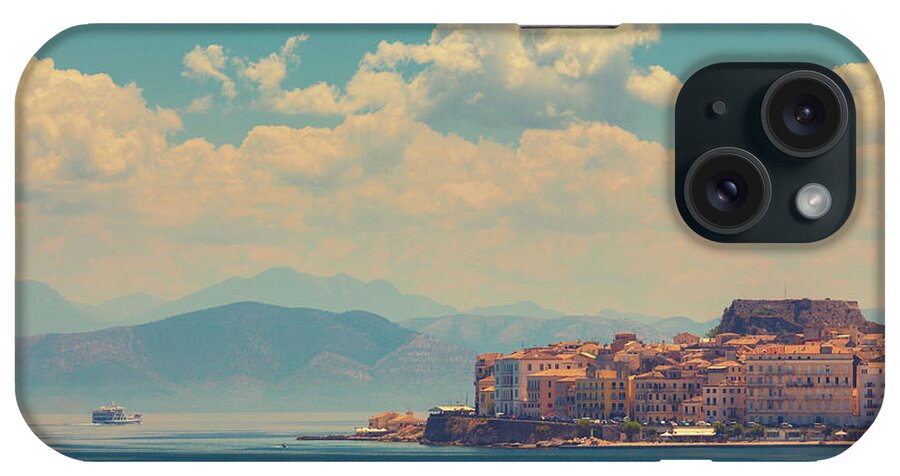 Greece iPhone Case featuring the photograph Boat Leaving The Port Of Corfu by Thepalmer