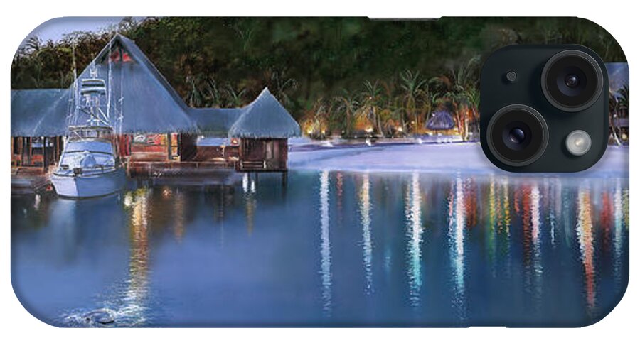 Beach iPhone Case featuring the painting Bora Bora by Murray Henderson Fine Art