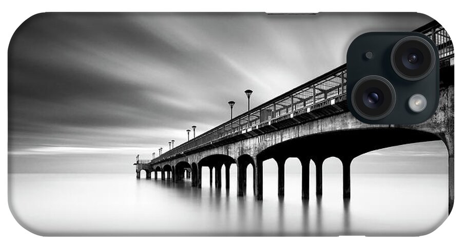 Boscombe Pier Pano iPhone Case featuring the photograph Boscombe Pier Pano by Rob Cherry