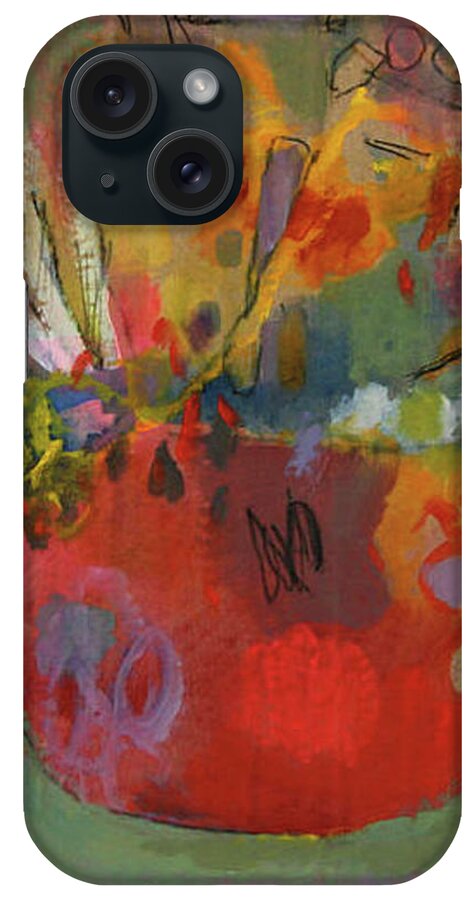 Bouquet iPhone Case featuring the painting Bouquet Sketch by Janet Zoya