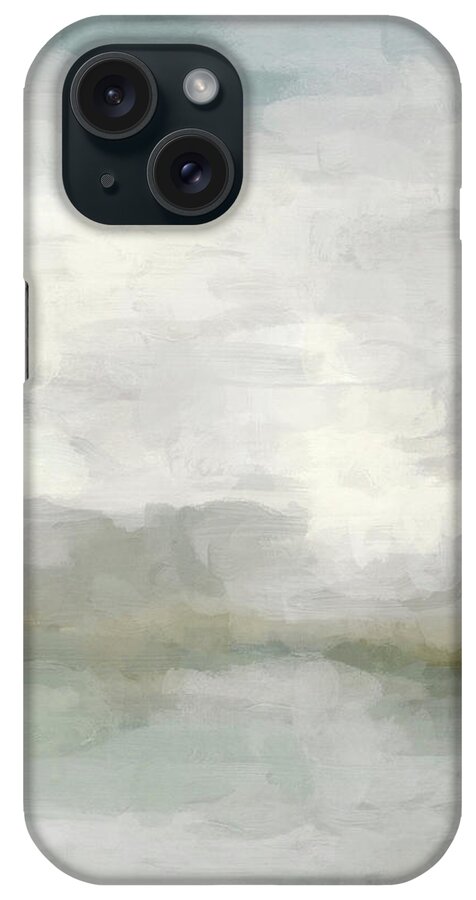 Light Teal iPhone Case featuring the painting Break in the Weather II by Rachel Elise