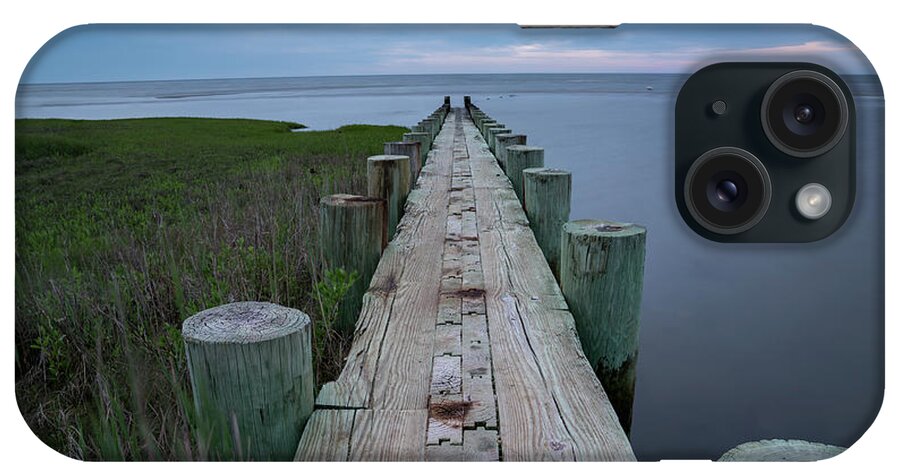 Connecticut iPhone Case featuring the photograph Breakwater at Harvey Beach in Old Saybrook by Kyle Lee
