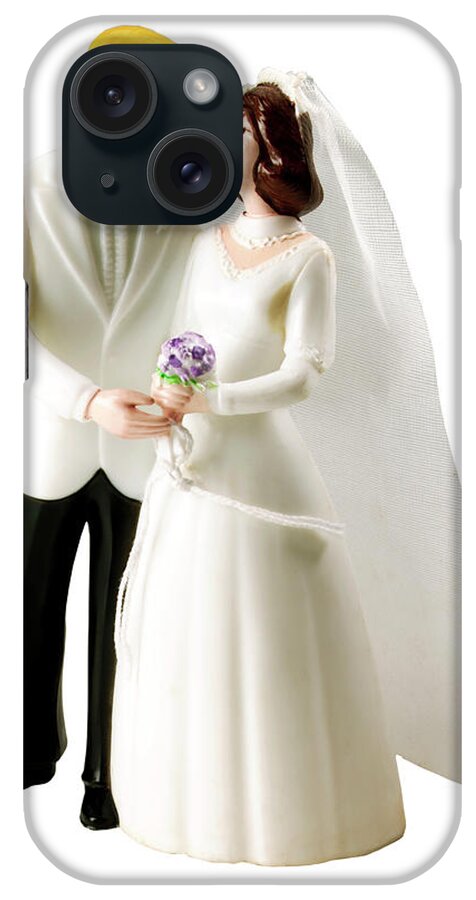 Admire iPhone Case featuring the drawing Bride and Groom by CSA Images