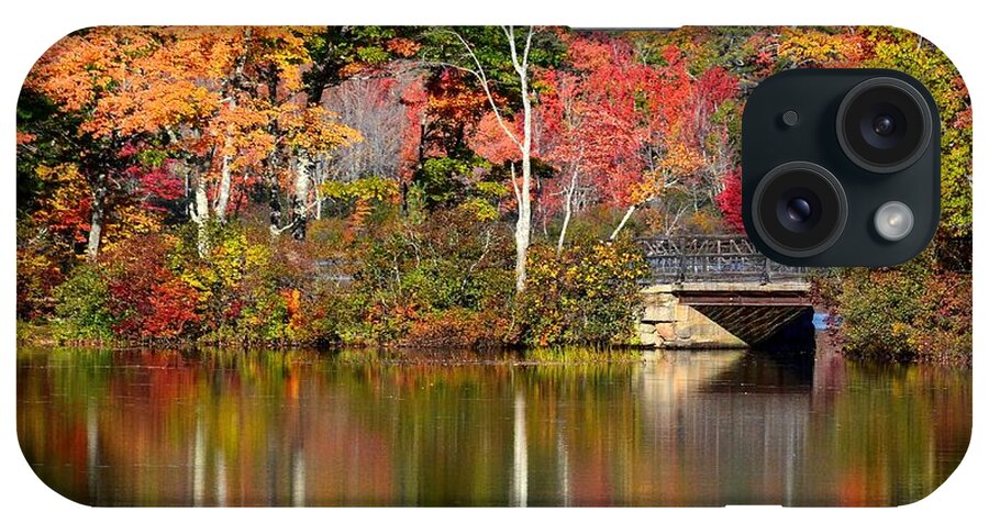 New Hampshire iPhone Case featuring the photograph Bridge at Lake Chocorua by Steve Brown