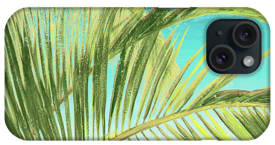 Bright iPhone Case featuring the painting Bright Coconut Palm I by Patricia Pinto