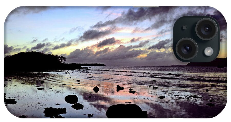 Sunset iPhone Case featuring the photograph Bright Mirror of Sunset Light by Climate Change VI - Sales