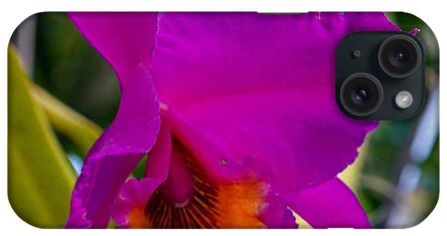 Orchid iPhone Case featuring the photograph Brilliant Orchid by Susan Rydberg