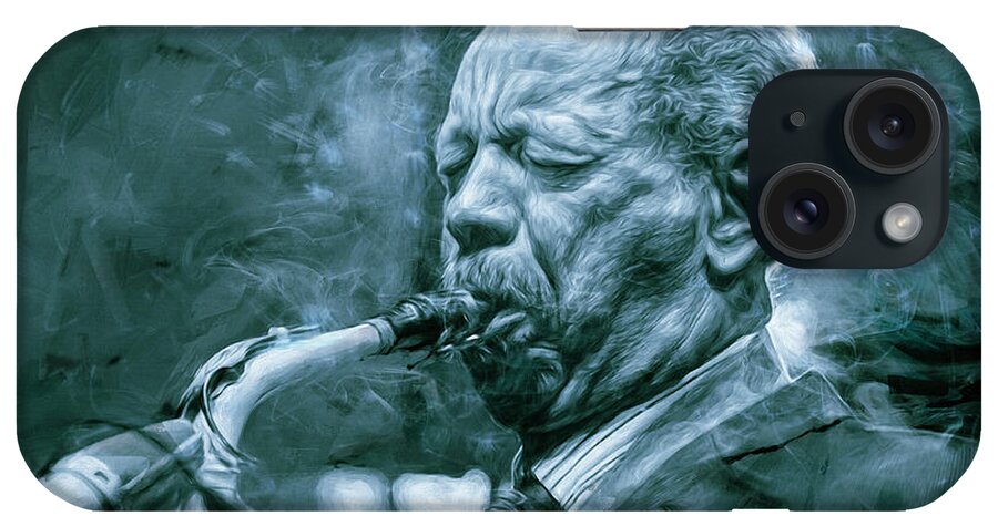 Ornette Coleman iPhone Case featuring the mixed media Broadway Blues, Ornette Coleman by Mal Bray