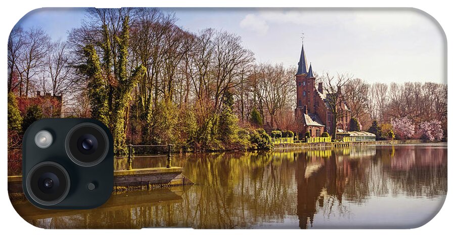 Brugge iPhone Case featuring the photograph Bruges Belgium Minnewater Lake by Carol Japp